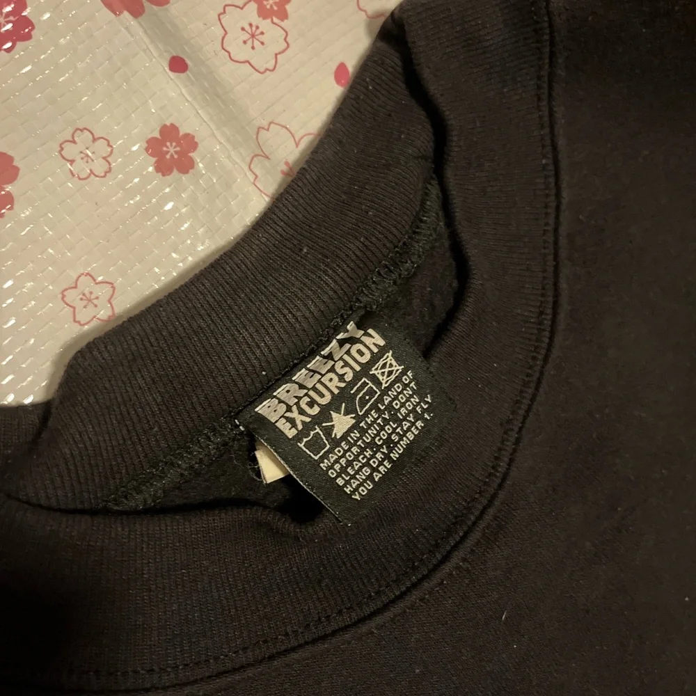 Breezy Excursion People's Champ Black Crew Sweatshirt Mens Size M